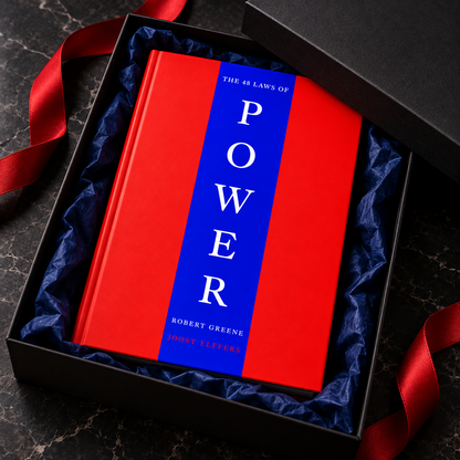 The 48 Laws of Power hardcover presented as a premium gift
