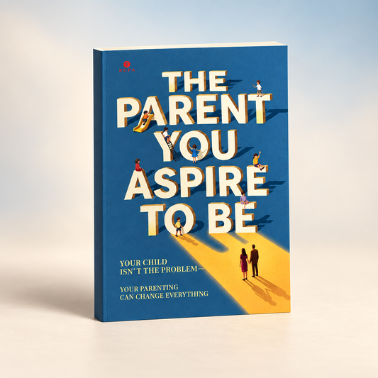 The Parent You Aspire to Be paperback on a clean studio background